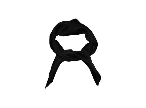 Skjerf ensfarget 70x70 sort 