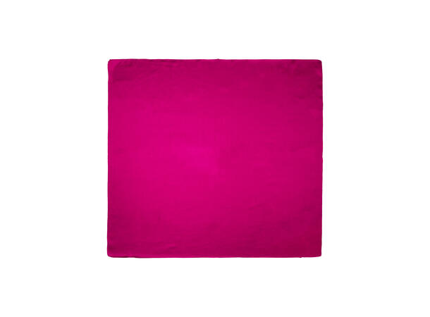 Skjerf ensfarget 70x70 sterk rosa 