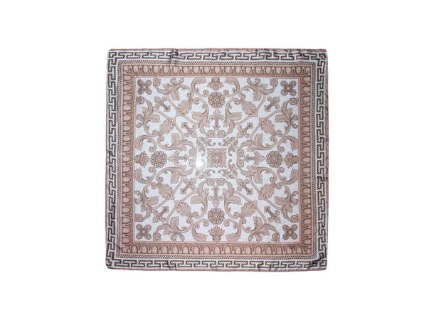 Skjerf paisley 70x70 beige 