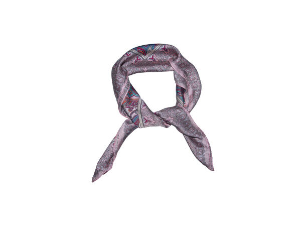 Skjerf paisley 70x70 rosa* 