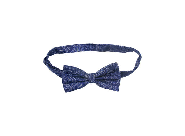 Sløyfe m/lommetørkle paisley blå 