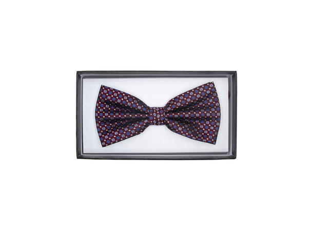 Sløyfe mønstert vinrød 