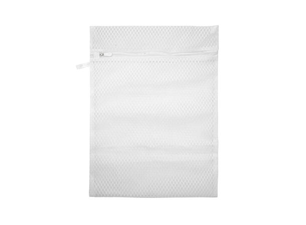 Vaskepose med zip lås 30x40cm Hvit 