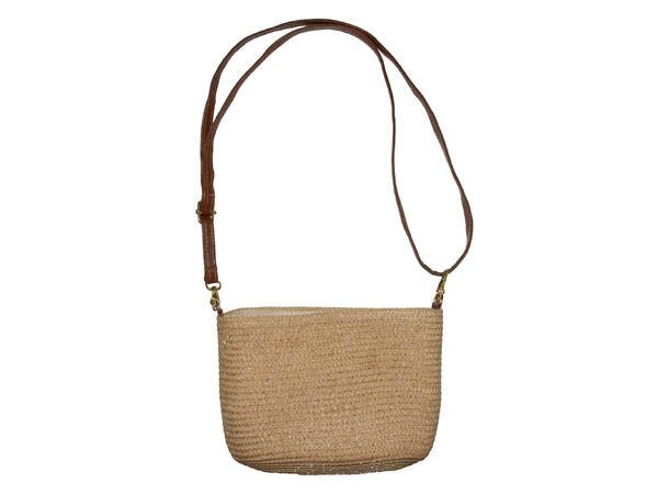 Veske"Summer" liten ensfarget natur* SS26 