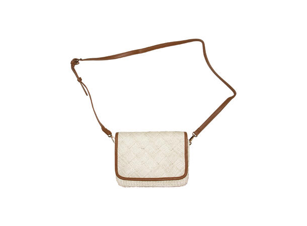 Veske "Summer" liten m/ruter offwhite SS26 