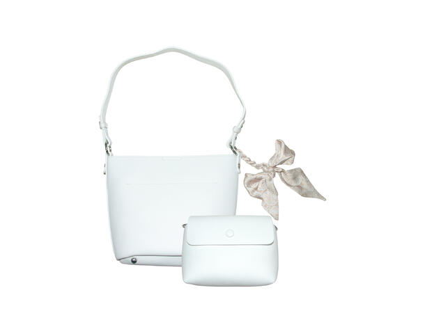 Veske m/løs innerveske hvit 