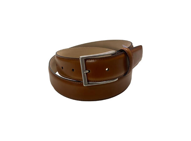 Belte Herre 3,5cm "glans" dress Cognac Strl 85 