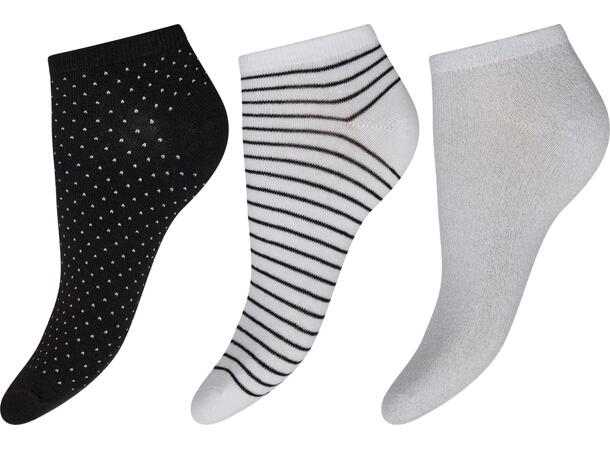 DECOY 3-pack sneaker sock cott Multicolor 37-41 Økotex - SS26 