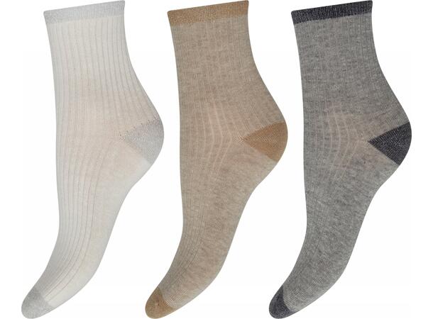 DECOY ankle rib sock 3-pack Multicolor 37-41 - SS26 