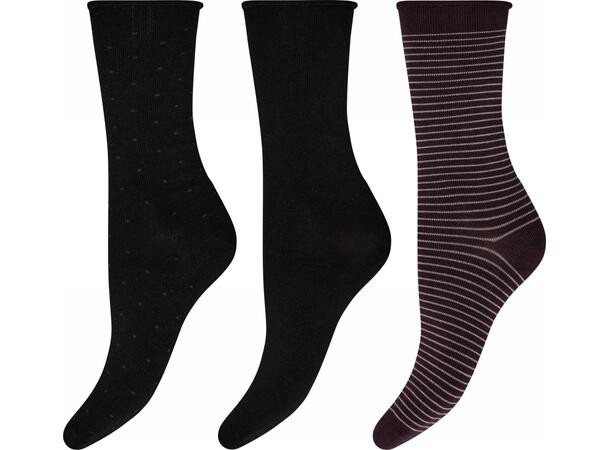 DECOY ankle sock fine knit bam Multicolour 37-41 - AW25 