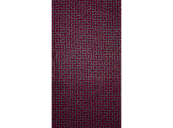 Herre skjerf mønstret 30x180 vinrød Høst26 