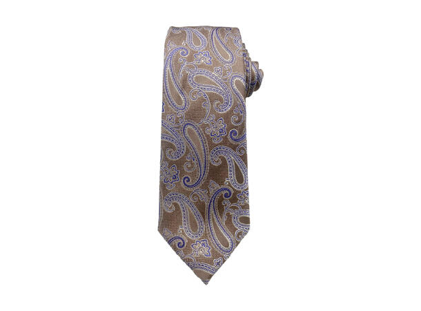 Santi Silkeslips 7,5 cm paisley beige* 