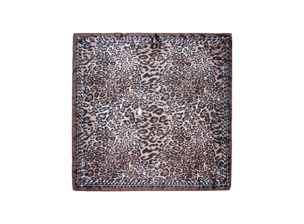 Skjerf dyreprint 70x70 brun* 