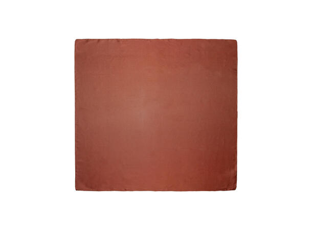 Skjerf ensfarget 70x70 rust 