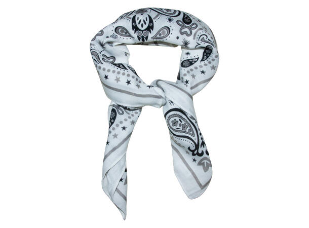 Skjerf klassisk 65x65 hvit* 