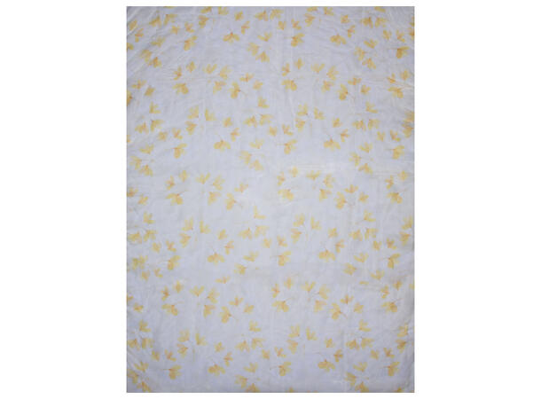 Skjerf m/blader 75x180 gul* 