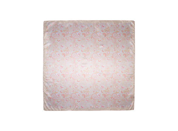 Skjerf paisley 70x70 gul 