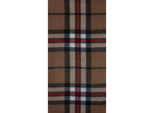 Skjerf rutet 40x180 kamel Høst26 