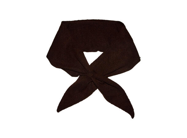 Skjerf triangel stor m/knyting 65x170 Brun Høst26 