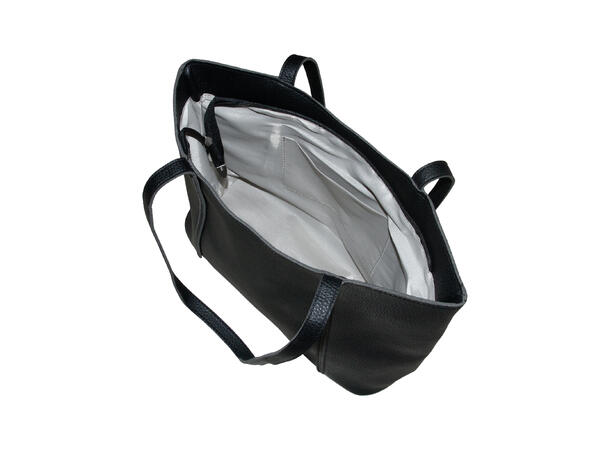 Veske m/hank og skjerf* m/sølv tilbehør sort 