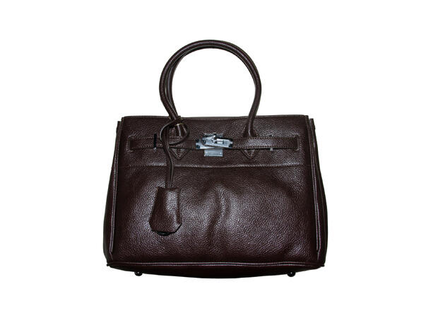 Veske skinn-look brun AW26 