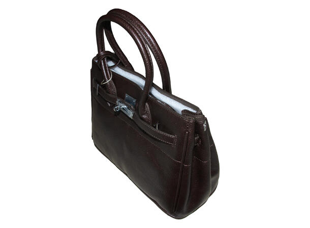 Veske skinn-look brun AW26 