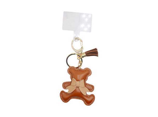 Veskepynt & Nøkkelring bamse cognac 