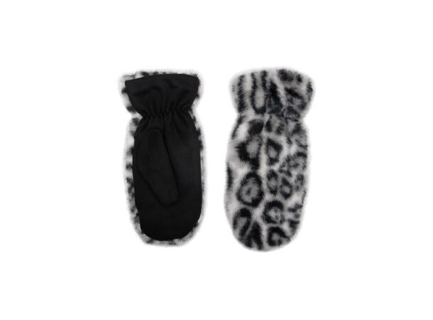 Vott animalsk print hvit/sort Høst 