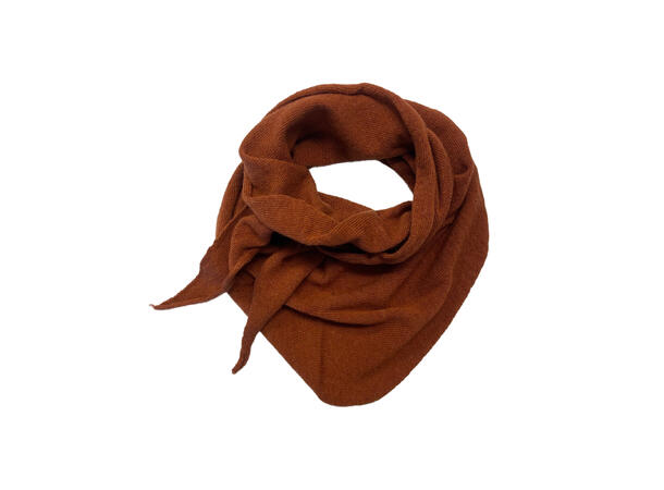 Dame Sjal ensfarget triangle rust Høst26 