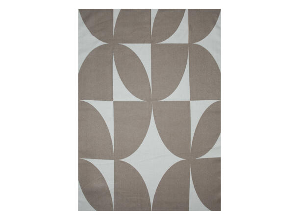 Dame skjerf m/rundinger 65x180 natur Høst 