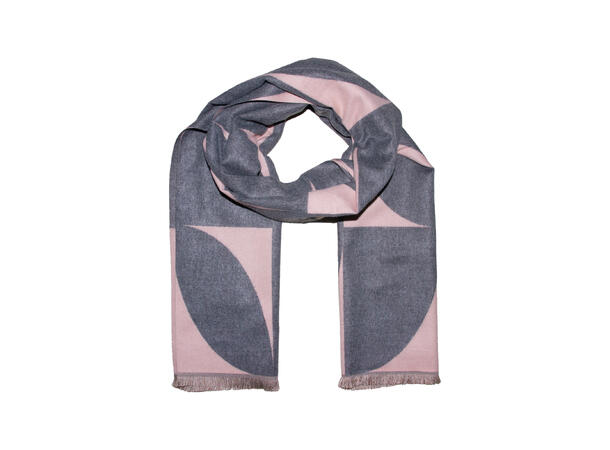 Dame skjerf m/rundinger 65x180 rosa Høst 