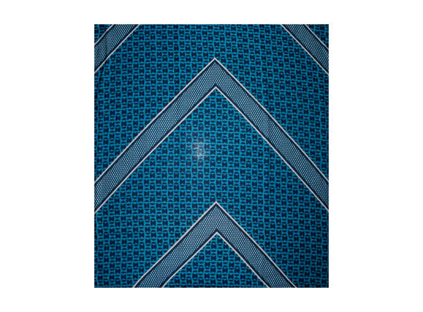 Dame skjerf mønstret 90x180 blå 