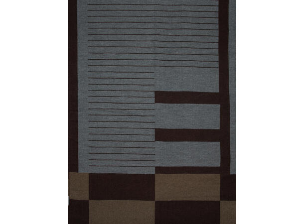 Dame skjerf stripet 65x180 brun 