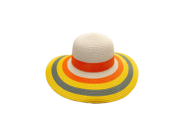 Hatt "Summer" m/striper gul SS26 