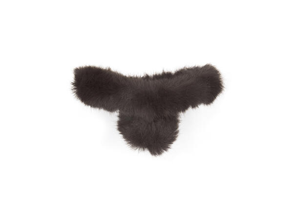 Hårklype "fake fur" brun 
