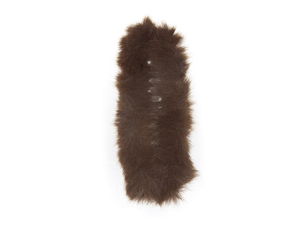 Hårklype "fake fur" brun 