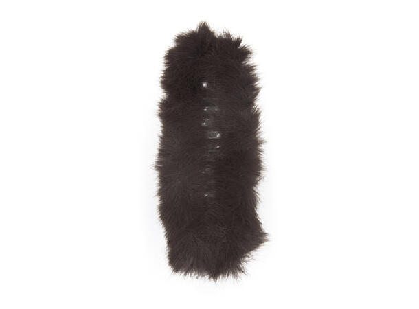 Hårklype "fake fur" brun 