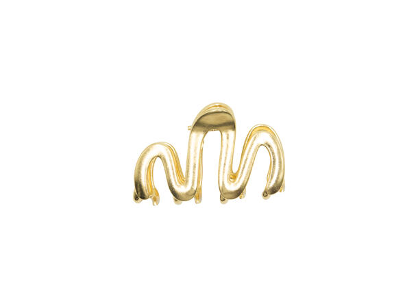 Hårklype bølger 4,5cm gull 