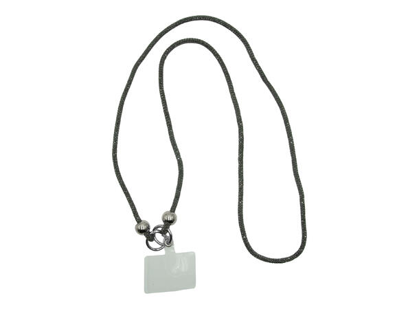 Mobilsnor enkel mørk grå 