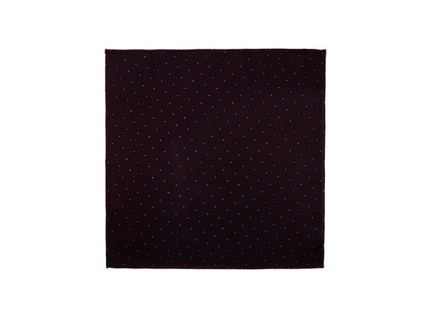 Santi silkeslips+lommetørkle mønstert* sett hengende vinrød 