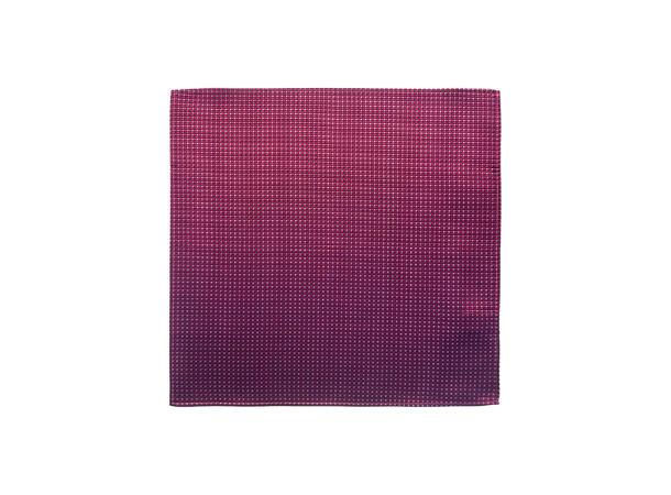 Santi silkeslips+lommetørkle mønstert sett hengende rosa 