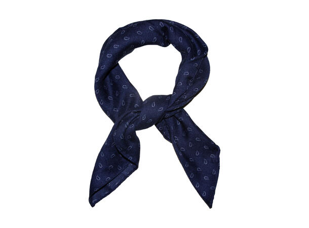 Skjerf 70x70 Navy paisley 