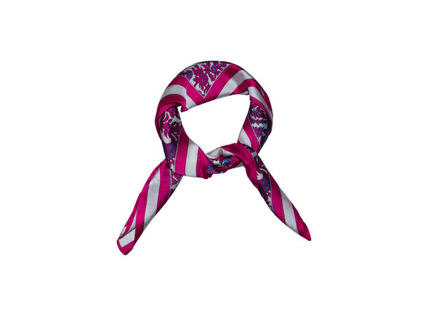 Skjerf  paisley 70x70 fuksia* 