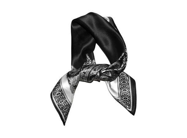 Skjerf klassisk SILKE 70x70 sort 