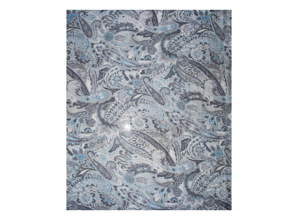 Skjerf m/blomster 90x180 blå* 