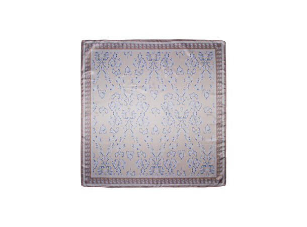 Skjerf paisley 70x70 beige 