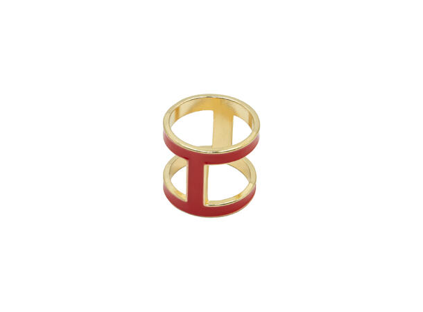 Skjerf ring "H" rød 