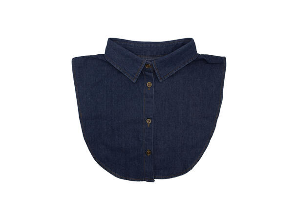 Skjortekrage denim mørk blå 