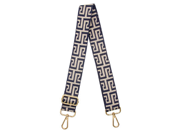 Skulderrem til veske enkel design gull blå 