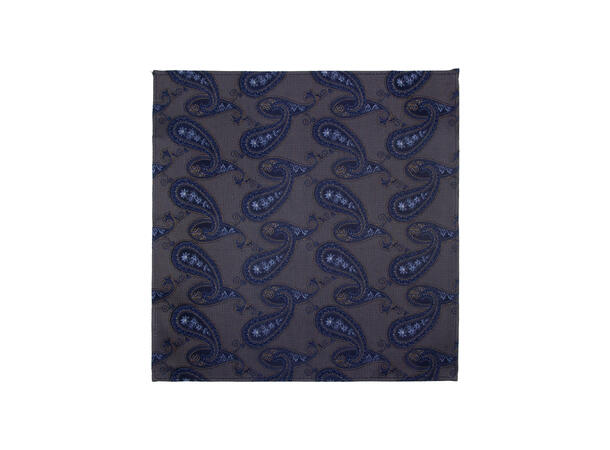 Sløyfe m/lommetørkle paisley blå 